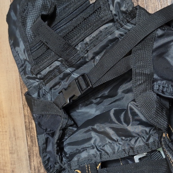 WRASCAL ARCH'R Tactical Backpack With Quick Release Strap in Black and Orange - Picture 10 of 14